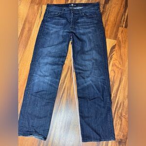 7 For All Mankind Dark Blue Skinny Jeans